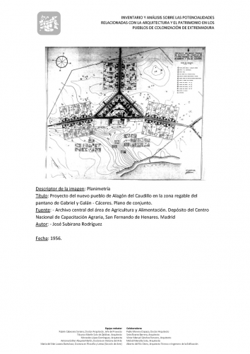 Inventory and Analysis of the Colonisation Villages in Extremadura