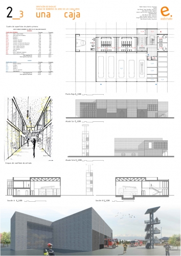Fire Station in Jerez, Second Prize Competition