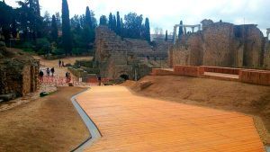 Accesos al Teatro Romano, Mérida